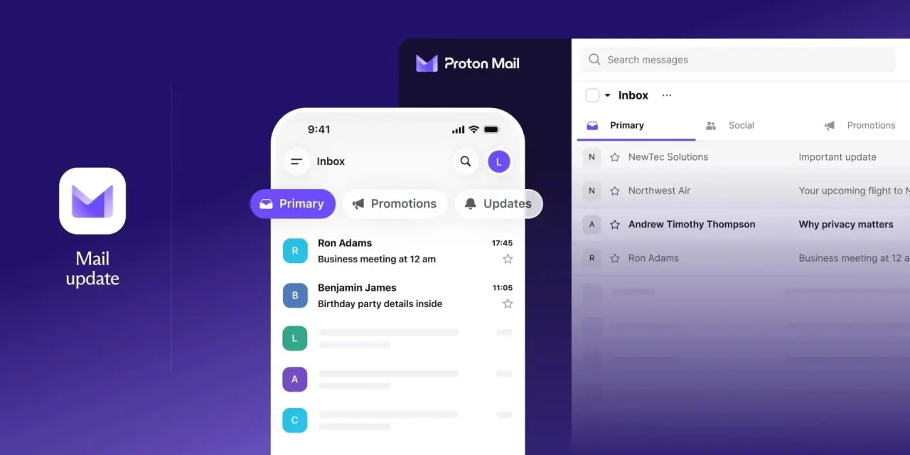 Proton Mail intègre le tri automatique des e-mails tout en maintenant sa promesse de confidentialité