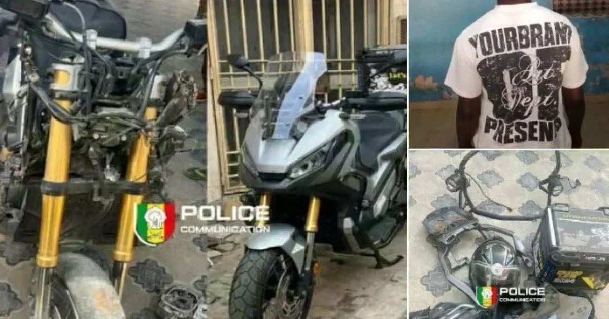 Vol de moto à Dakar : un carreleur arrêté après géolocalisation et revente avortée