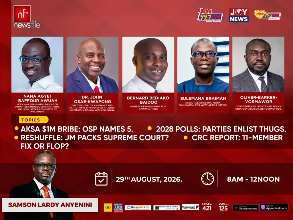 AKSA, élections de 2028 et remaniement ministériel : le débat politique s’emballe au Ghana