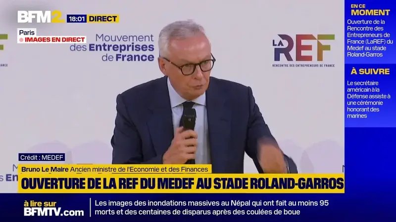 Bruno Le Maire plaide pour une fédération d'États nations face à la domination sino-américaine