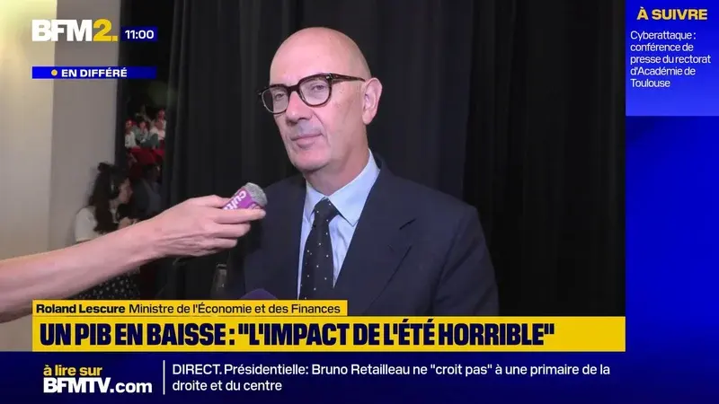 La France ajuste ses prévisions de croissance : Roland Lescure pointe un été économique désastreux