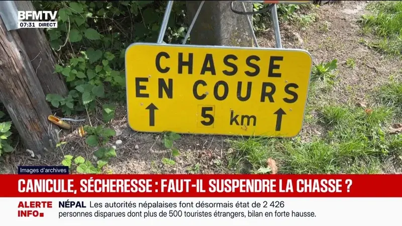 Canicules et sécheresses : des associations exigent un report de l’ouverture de la chasse pour sauver la faune