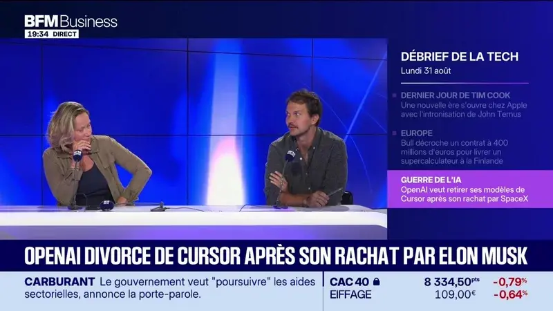 OpenAI envisage de restreindre l'accès de Cursor à ses modèles d'intelligence artificielle après son rachat par SpaceX