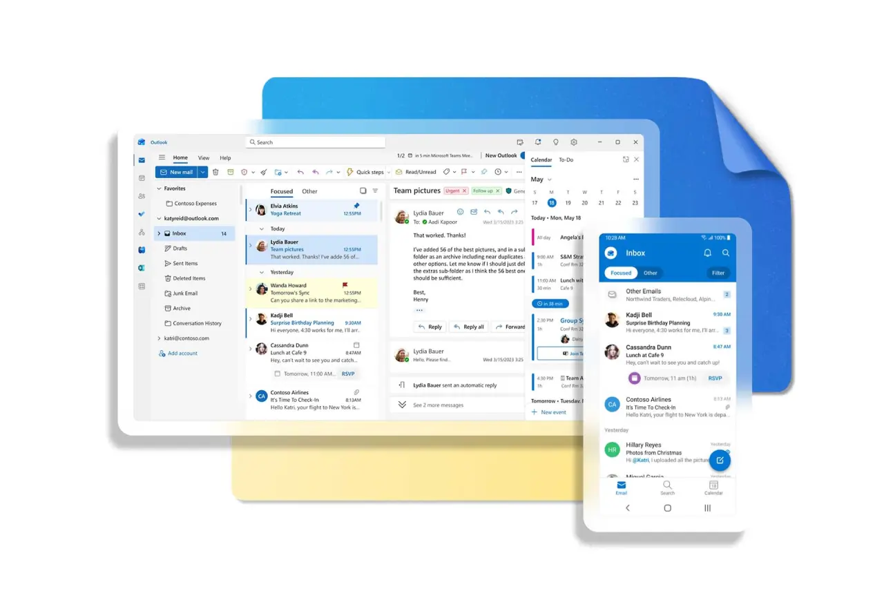 Microsoft tente de séduire les utilisateurs d'Outlook avec un habillage visuel inspiré de l'ancienne version