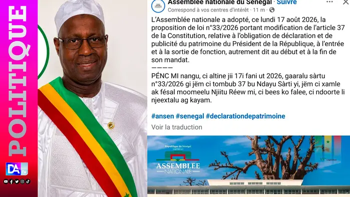 Sénégal : la publication d'un texte en wolof par l'Assemblée nationale suscite un débat sur l'équité linguistique