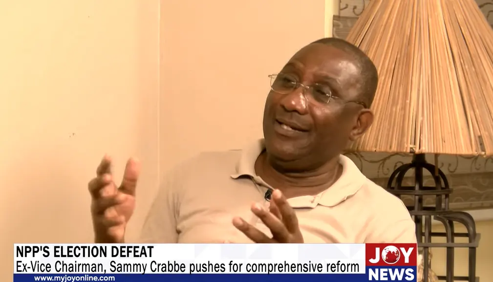 Le NPP doit corriger ses failles structurelles après sa défaite électorale, selon Sammy Crabbe