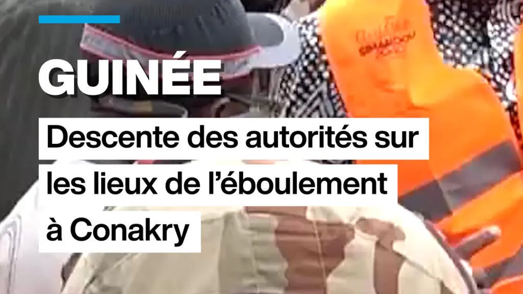 Éboulement meurtrier à Conakry : le président Doumbouya se rend sur les lieux du drame