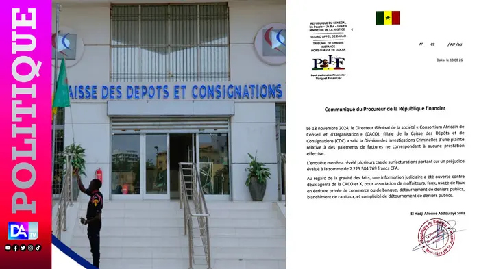 Fraude financière : le PJF enquête sur des détournements à la CDC via sa filiale CACO