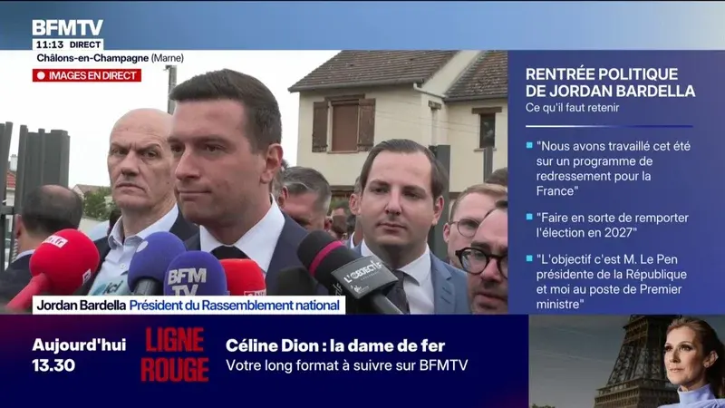 Jordan Bardella en campagne pour 2027 : un projet de redressement national et une candidature à Matignon