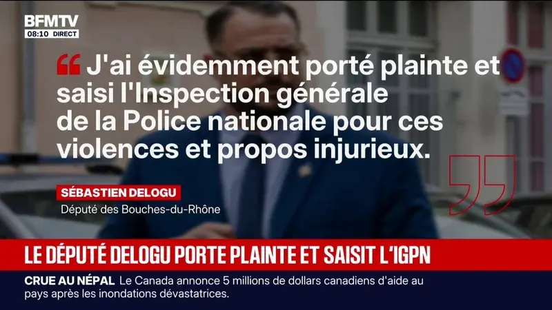 Le député Sébastien Delogu porte plainte après une garde à vue controversée à Marseille