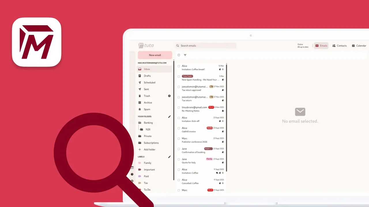 La messagerie sécurisée Tuta renforce son indexation locale pour optimiser la recherche de données