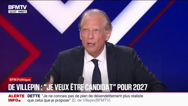 Dominique de Villepin rejette l'idée d'une primaire pour l'élection présidentielle française de 2027