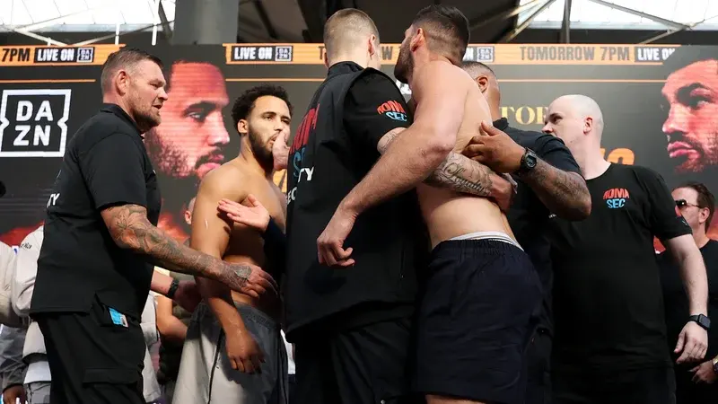Itauma et Hrgovic en pleine escalade à la veille de leur combat pour la ceinture IBF des lourds