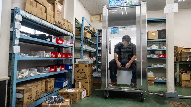 Face à des étés extrêmes, les entreprises japonaises déploient des cabines réfrigérées pour protéger leurs salariés