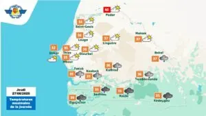Les pluies orageuses à venir au Sénégal pourraient perturber l’agriculture et les déplacements dans le Sud et le Centre-sud