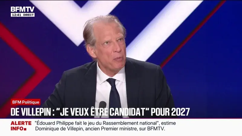 Dominique de Villepin exclut toute équivalence entre La France insoumise et le Rassemblement national