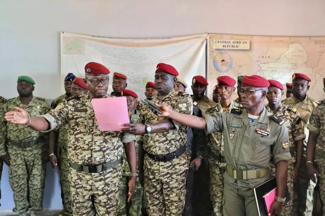 Aimé Brice Bombayake-Balla prend la tête du 7e Bataillon d'Infanterie Territoriale, une nouvelle étape pour les FACA