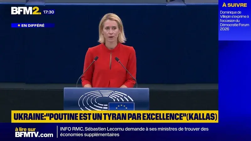 Kaja Kallas avertit que Vladimir Poutine ne s’arrêtera que si l’Europe le contraint
