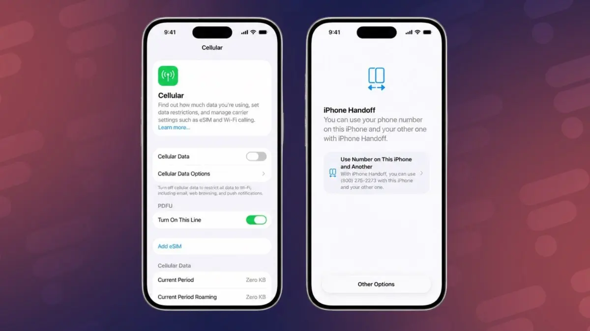 iOS 27 introduit la fonction iPhone Handoff pour synchroniser un numéro unique sur deux appareils