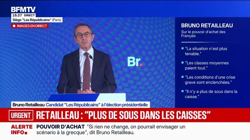 Bruno Retailleau alerte : le pouvoir d'achat en France devient intenable à l'approche de la présidentielle