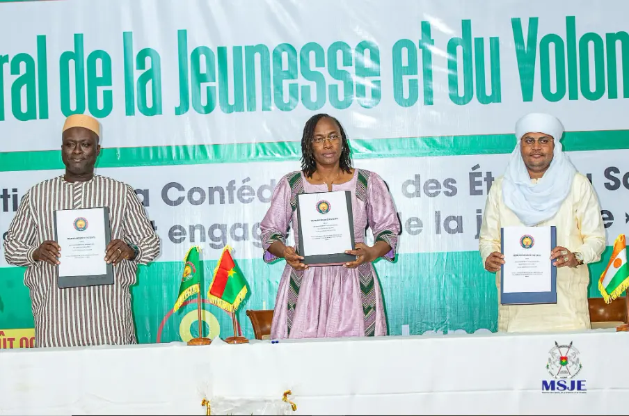 Mali, Burkina Faso et Niger signent un mémorandum pour créer un cadre commun de volontariat jeunesse
