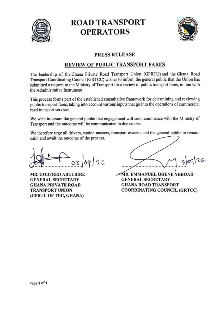Ghana : les transporteurs privés réclament une révision des tarifs des transports publics