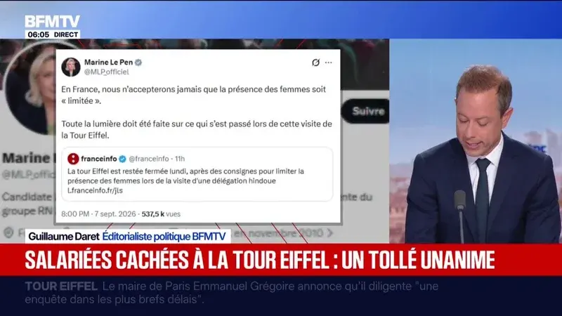 La fermeture de la tour Eiffel souligne les tensions sur le respect des principes d'égalité en entreprise