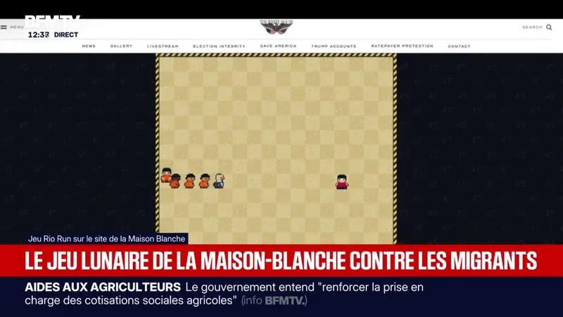 La Maison Blanche transforme l'expulsion des migrants en jeu vidéo et déclenche une controverse nationale