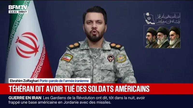 Téhéran annonce avoir éliminé plusieurs soldats américains suite aux frappes récentes des États‑Unis au Moyen‑Orient