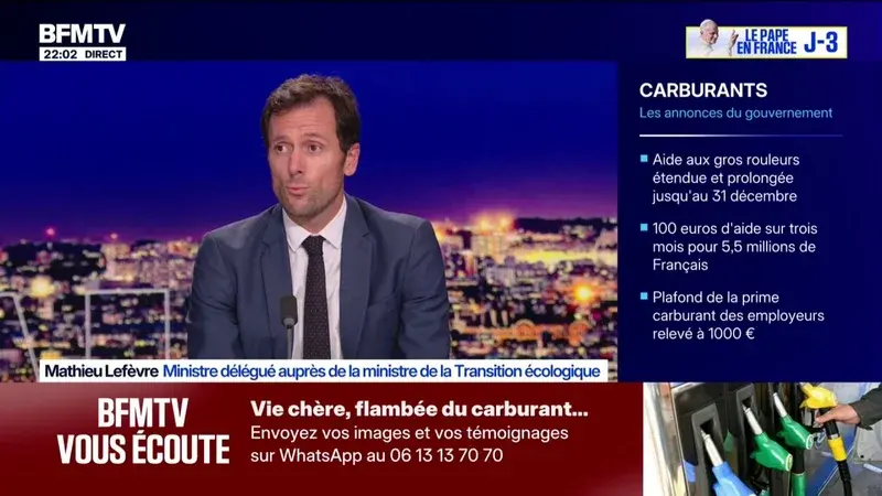 Face à la flambée des prix du carburant, le gouvernement français déploie un dispositif d'aide ciblé