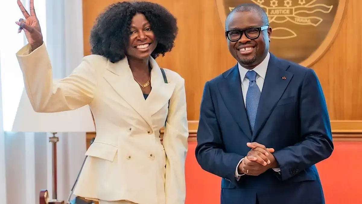 Noélie Yarigo reçue au Palais de la Marina après son sacre mondial à Daegu