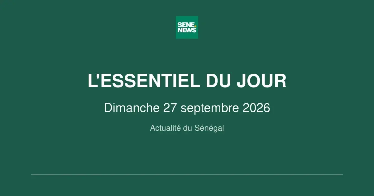 Sénégal : entre réformes structurelles, enjeux fonciers et actualité judiciaire