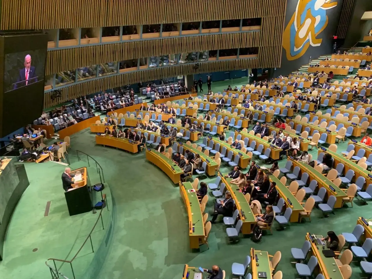 Netanyahu s’adresse à l’Assemblée générale alors que des dizaines de délégués quittent la salle en signe de protestation