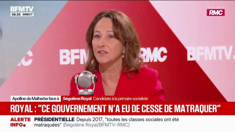 Ségolène Royal étrille la gestion économique française et relance le débat sur la primaire socialiste