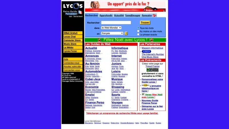 Le moteur de recherche historique Lycos renaît après son rachat aux enchères pour 35 300 euros
