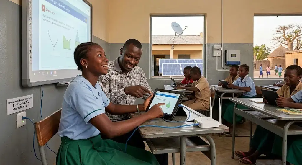 Le Sénégal lance le raccordement de 6 888 établissements scolaires à l’internet haut débit pour réduire la fracture numérique