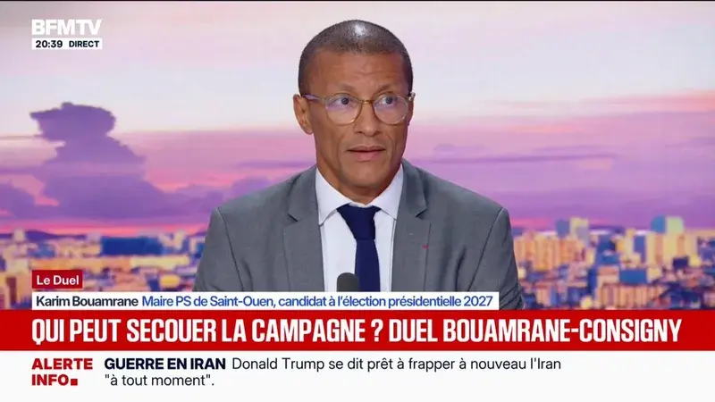 Karim Bouamrane (PS) mise sur une présidentielle 2027 pour briser le plafond de verre générationnel