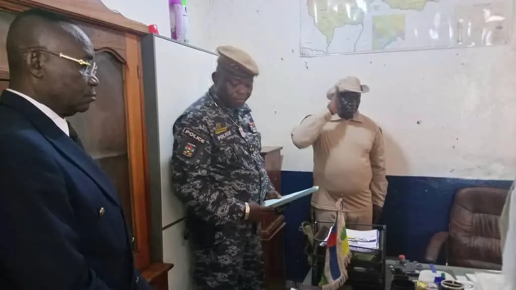 Le commissaire divisionnaire Yakende Bodoin Narcisse prend la direction de l'Office central de répression du banditisme en RCA
