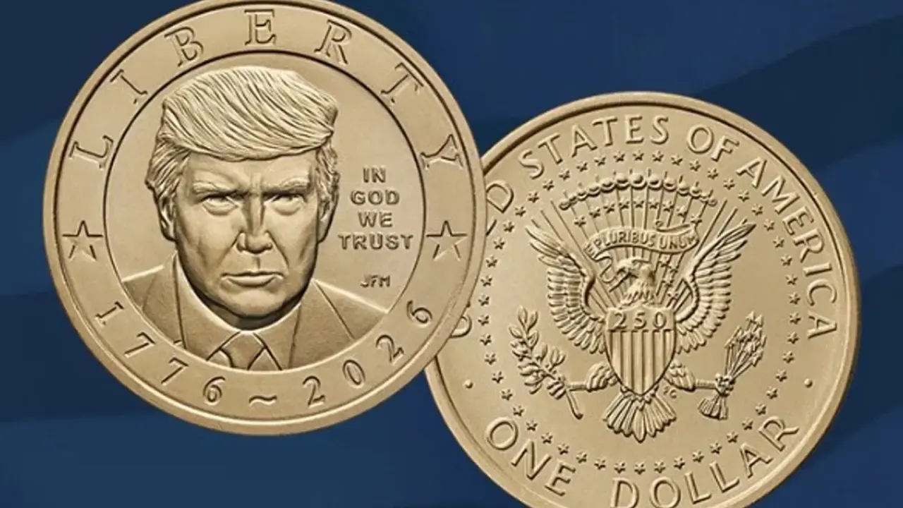 La mise en circulation d'une pièce de 1 dollar à l'effigie de Donald Trump suscite des débats juridiques