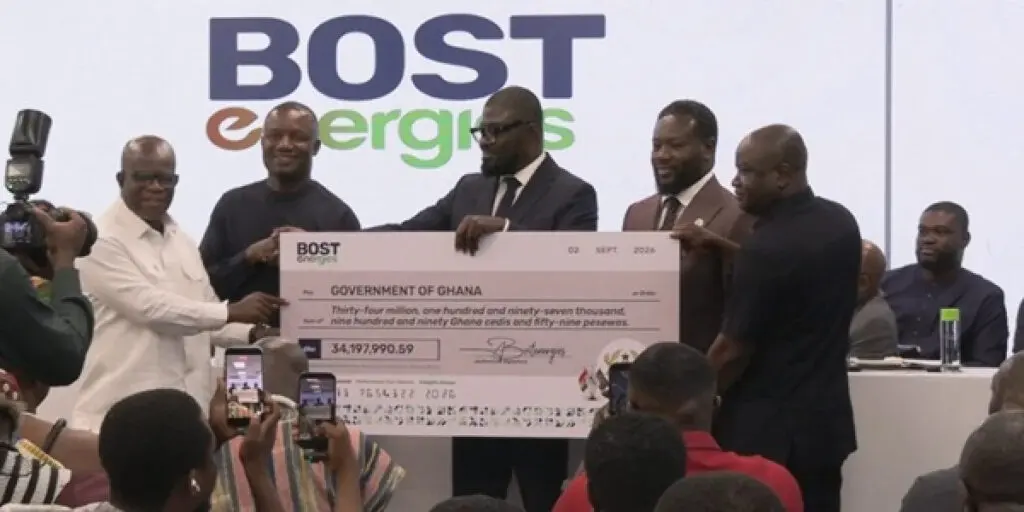 BOSTenergies verse 34,2 millions de cedis au Ghana : un tournant financier historique pour l’entreprise publique