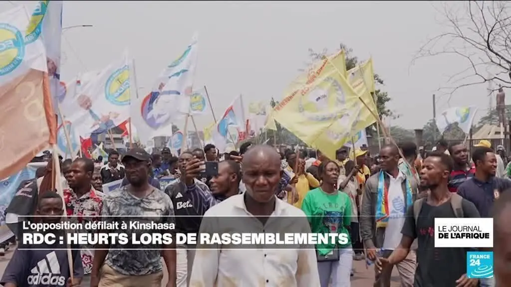 Kinshasa : la coalition C64 déclenche des affrontements et l'usage de gaz lacrymogène lors de sa protestation contre la révision constitutionnelle