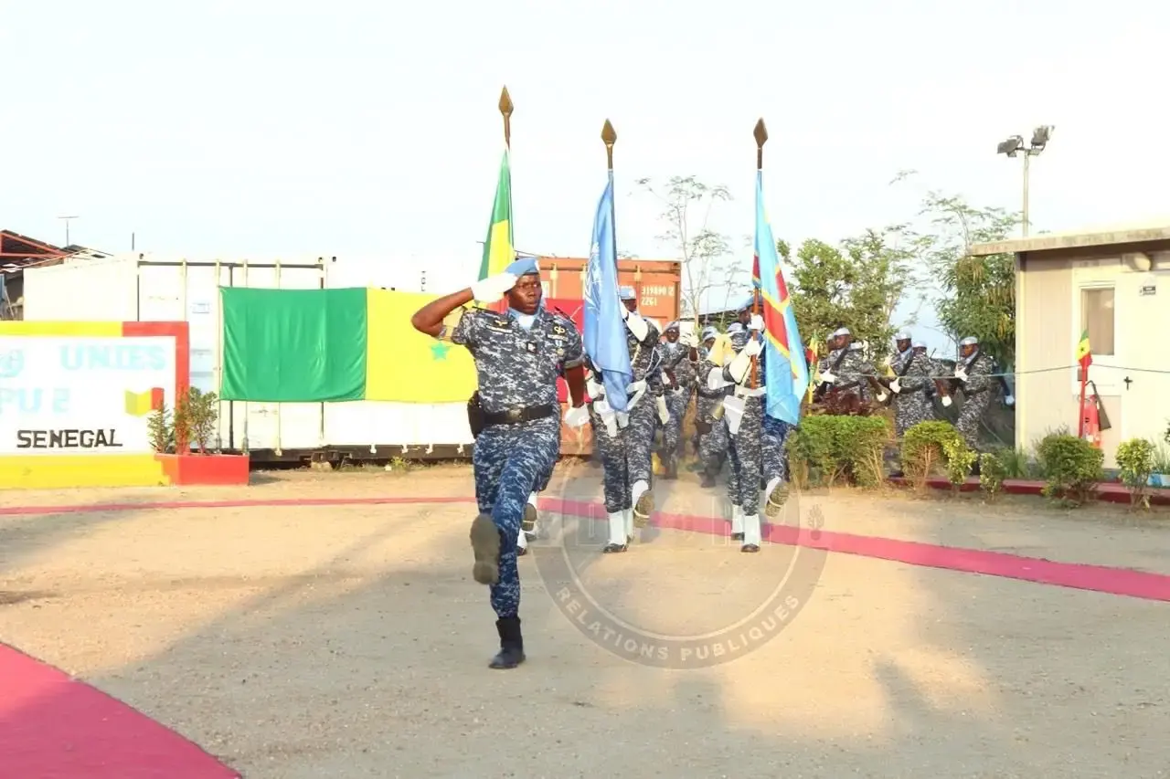 180 gendarmes sénégalais décorés par la MONUSCO à Bunia pour leur rôle dans la sécurisation de l'Ituri