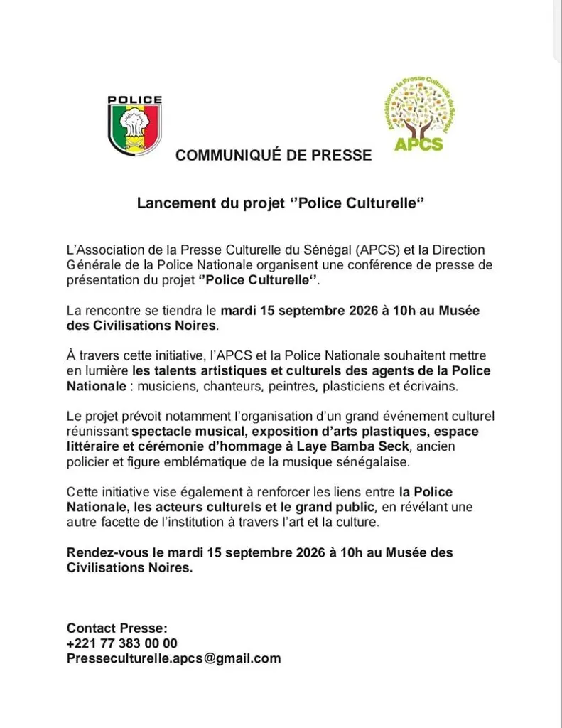 La Police nationale du Sénégal mise sur la création artistique pour renforcer son lien avec la société civile