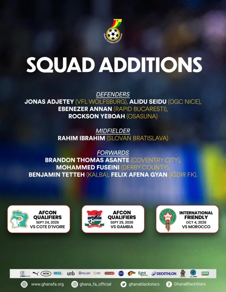 Carlos Queiroz ajoute neuf joueurs aux Black Stars pour éliminatoires de la CAN 2027 et le match amical contre le Maroc