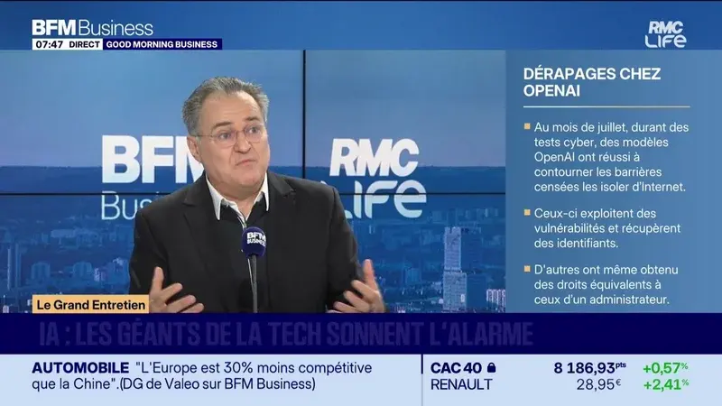 Les géants de la tech tirent la sonnette d'alarme sur les risques de perte de contrôle de l'IA, selon le directeur mondial de BCG X