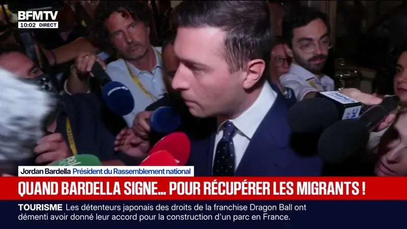 Jordan Bardella et Nigel Farage scellent une alliance transfrontalière sur l'immigration