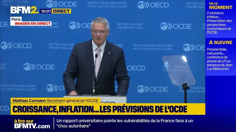 L'OCDE relève ses prévisions de croissance mondiale pour 2026 malgré les tensions géopolitiques persistantes