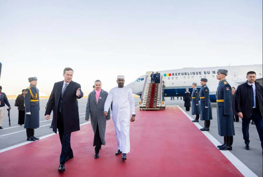 Le président malien Assimi Goïta à Moscou pour renforcer les axes de coopération avec la Russie