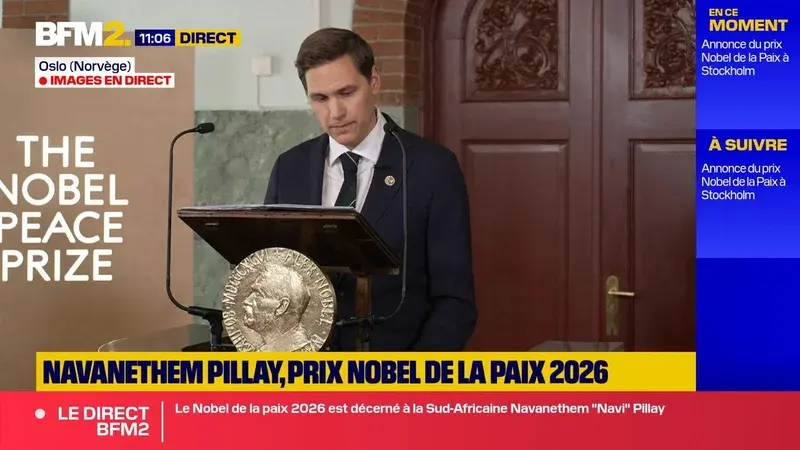 L'avocate sud-africaine Navanethem Pillay reçoit le prix Nobel de la paix 2026 pour son engagement juridique