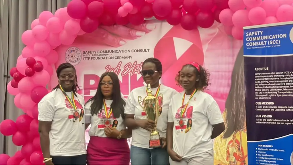Millicent Blay remporte le Pink‑Pong, deuxième tournoi ghanéen dédié à la sensibilisation au cancer du sein